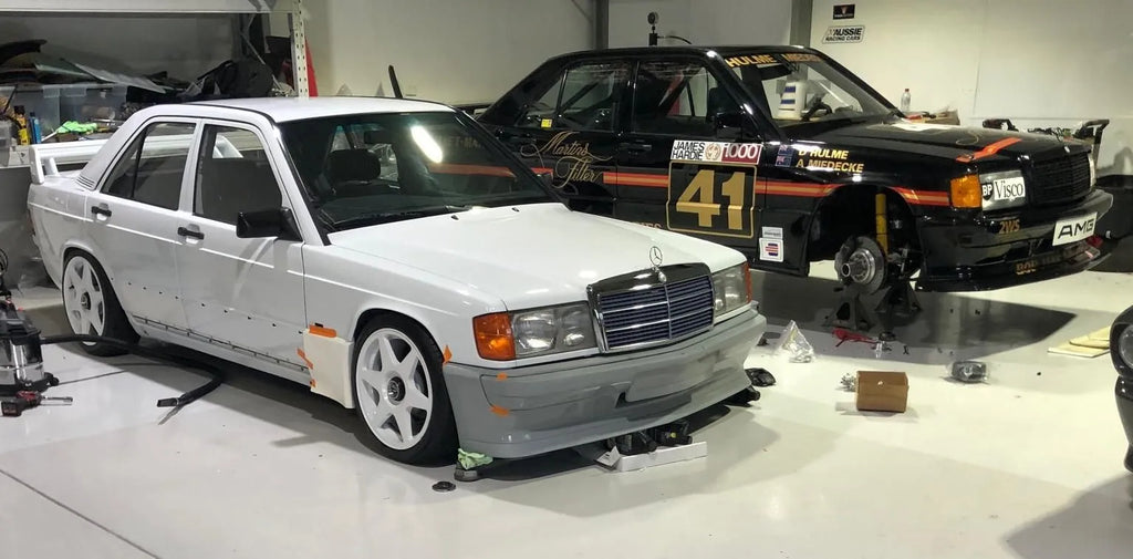 190e Cosworth / Evo 1 Fibreglass Front Bar. Evo 1 lower lip is moulded in