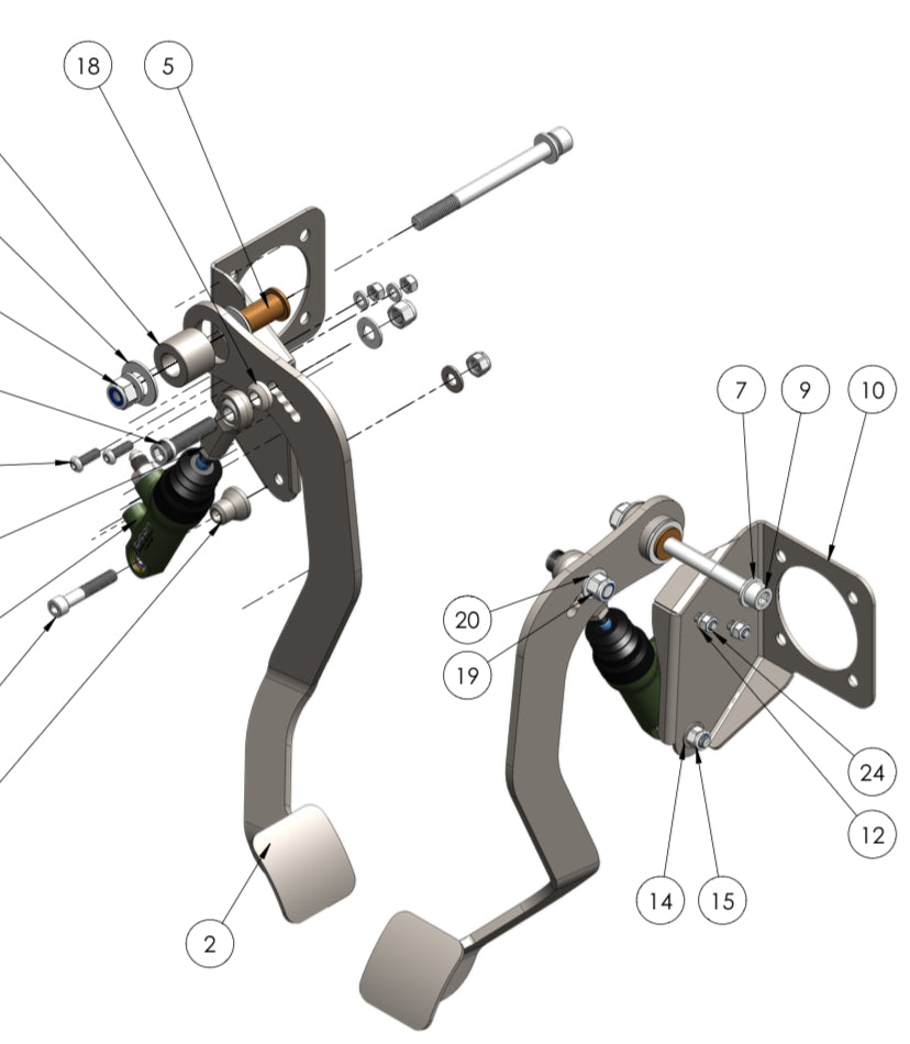 clutch pedal assembly